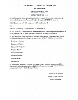 Kliknij tutaj - PZHGP Oddział Łochów