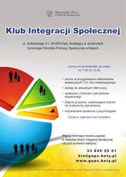 Klub Integracji Społecznej - GOPS