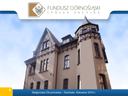 Fundusz Górnośląski w Katowicach
