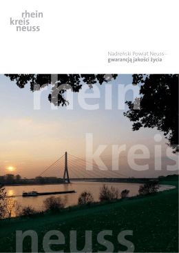 Nadreński Powiat Neuss - gwarancją jakości życia - Rhein