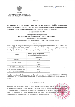 PREZES URZĘDU REGULACJI ENERGETYKI DRE