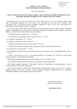 Uchwala Nr VII/85/2015 z dnia 30 kwietnia 2015 r. - Busko