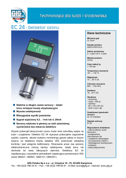 EC 24 - Detektor ozonu Technologia dla ludzi i środowiska