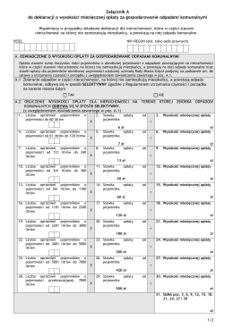 załącznik A do deklaracji