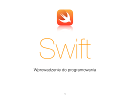 Swift - wprowadzenie do programowania