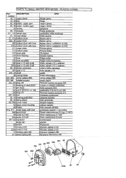 |PARTS TO SMALL MIXERS NEW MODEL