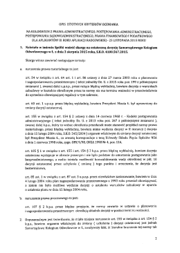 opis istotnych kryteri&oacute;w oceniania na kolokwium z prawa