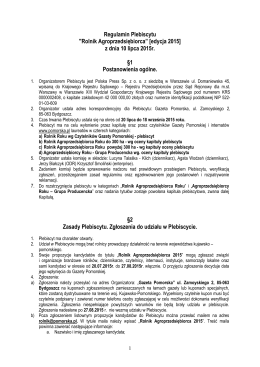 Regulamin Rolnik agroprzedsiębiorca_2015