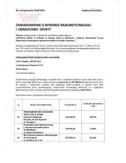 Nr. postępowania 73454-2015 GMÍNA RADÍ`ŠÜW" 29