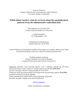 Polish labour market: what do we learn about the