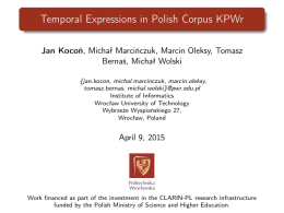 Temporal Expressions in Polish Corpus KPWr