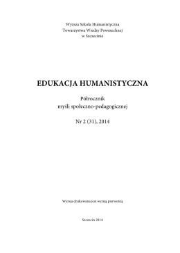 Edukacja Humanistyczna, 2014, 2(31)