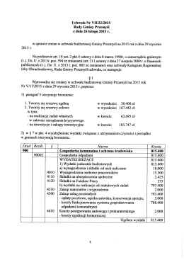 Uchwała Nr VII/22/2015 Rady Gminy Przemyśl z dnia 26.02.2015 r.