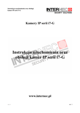 6. Praca z rejestratorami INTERNEC serii i7.