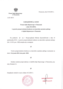 Treść ogłoszenia - Sąd Okręgowy w Szczecinie
