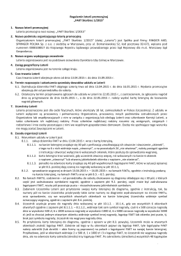 Regulamin loterii promocyjnej „FAKT Skarbiec 1/2015” 1