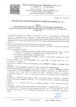 10. KPM Sp. z 0.0. zastrzega sobie