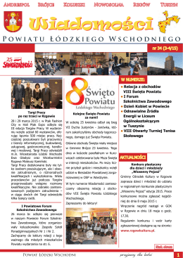 Wiadomości 3-4/2015 - Powiat Łódzki Wschodni