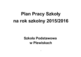 plan pracy szkoły 2015/2016