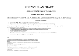 roczny-plan-pracy-sz.. - Zespół Szkół Nr 60 w Warszawie