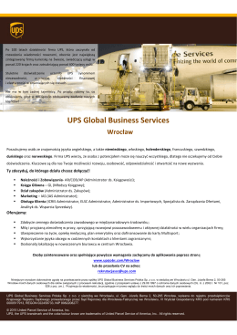 UPS Global Business Services Wrocław