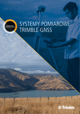 SYSTEMY POMIAROWE TRIMBLE GNSS