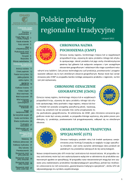 Polskie produkty regionalne i tradycyjne