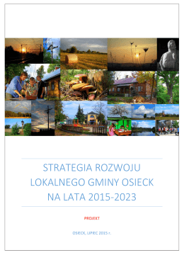 Strategia Rozwoju Lokalnego Gminy Osieck na LAta 2015-2023