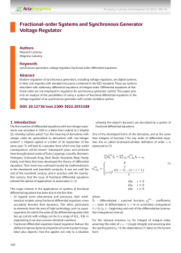 Fractional-order Systems and Synchronous