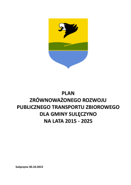 plan zrównoważonego rozwoju publicznego transportu zbiorowego