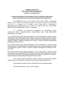 Uchwała Nr XI.57.15 w sprawie przystąpienia do sporządzenia