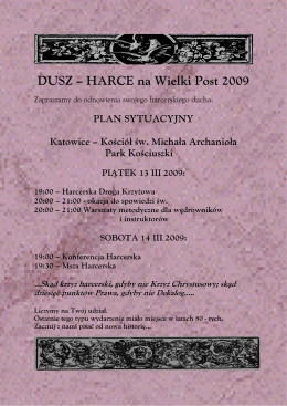 DUSZ √ H A R C E na W ielki Post 2009
