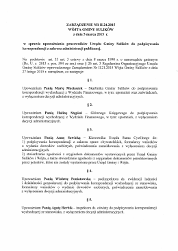 Załącznik nr 1 - Zarządzenie Nr II.24.2015