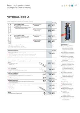 Vitocal 060-A – cennik PDF 0,15 MB