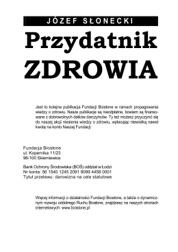 Plik PDF - Wydawnictwo Biosłone