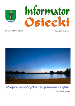 Kwiecień 2015, Nr 116 - Kociewska Gmina Osiek