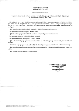 z dnia 6 października 2015 r.