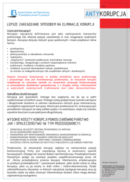 Ulotka - Instytut Badań nad Demokracją i Przedsiębiorstwem