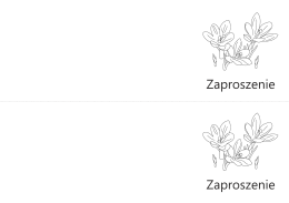 Zaproszenie z krokusami