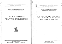 t - Polskie Towarzystwo Polityki Społecznej