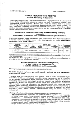 Ogłoszenie o publicznym nieograniczonym