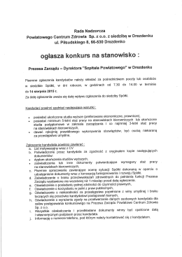 czytaj dalej - Szpital w Drezdenku