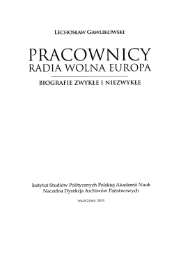 Zobacz spis treści - Instytut Studiów Politycznych PAN