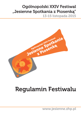 the PDF file - Jesienne Spotkania z Piosenką