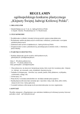 „Klejnoty Świętej Jadwigi Królowej Polski”.