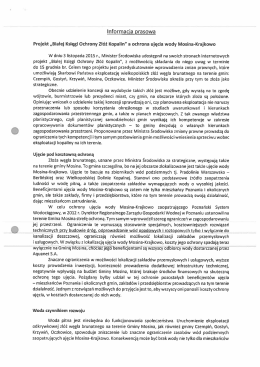 Informacja prasowa Urzędu Miejskiego w Mosinie