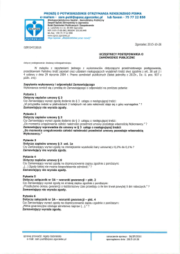 WYJASNIENIA_1_36ZP2015 - Wielospecjalistyczny Szpital