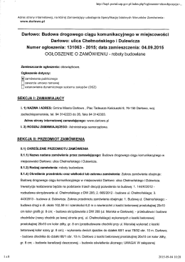 Darłowo: Budowa drogowego ciągu komunikacyjnego w miejscowości