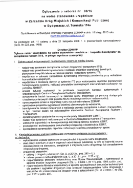 03/15 na wolne stanowisko urzędnicze