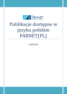 Publikacje dostępne w języku polskim FARNET(PL)